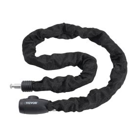 VEVOR Bike Chain Lock 47.24FT Heavy Duty Bike Lock Anti-Theft Bicycle Chain Lock 8mm Thicker Bicycle Lock Chain with 4 Keys for E-Bike, Motorcycl